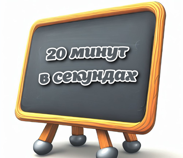 20 минут в секундах. Будет интересно