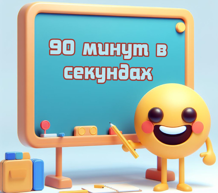 90 минут в секундах. Будет интересно