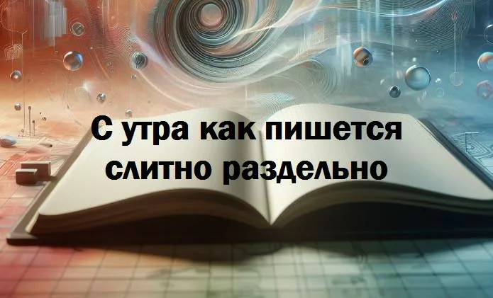 Как пишется сутра или с утра правильно